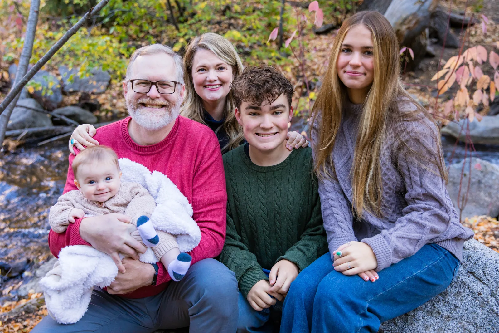 Matthew and Corinne Morris with their family