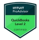 Intuit ProAdvisor QuickBooks Level 2 Certified badge